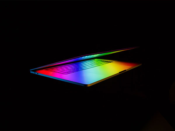 calarful laptop